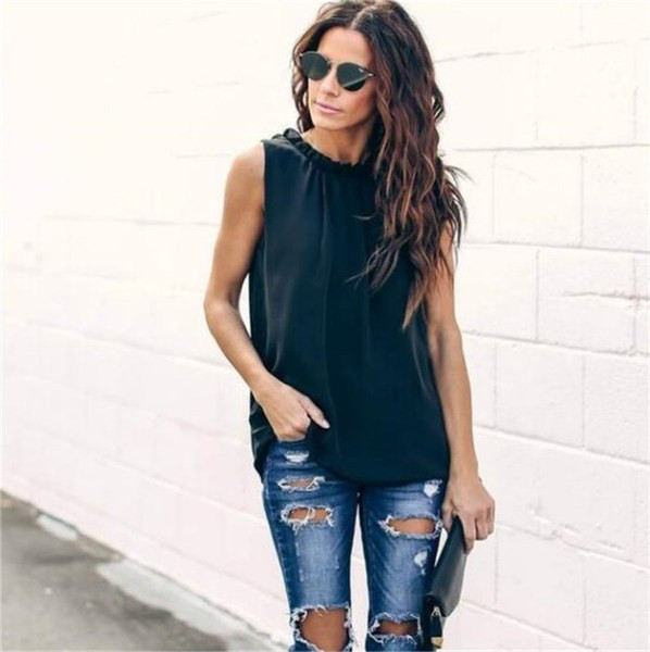 Maieu de damă cu decolteu O în mai multe culori - mărime până la 5XL