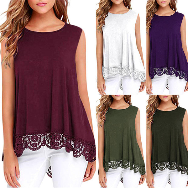 Maieu modern de damă cu dantelă în cinci culori