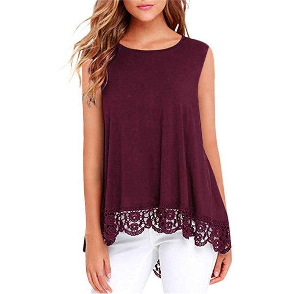 Maieu modern de damă cu dantelă în cinci culori