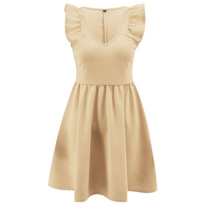 Rochie modernă de damă cu decolteu în V - mai multe culori