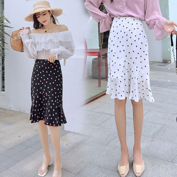 Fusta de dama moderna in alb-negru