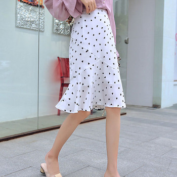 Fusta de dama moderna in alb-negru