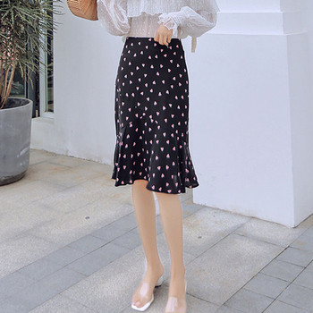 Fusta de dama moderna in alb-negru