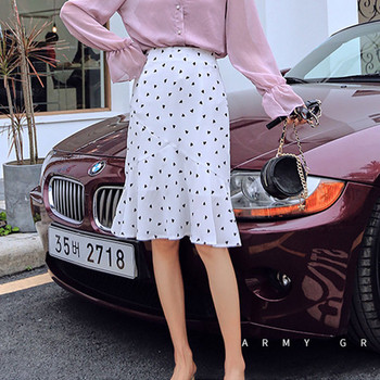 Fusta de dama moderna in alb-negru