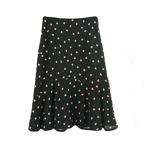 Fusta de dama moderna in alb-negru