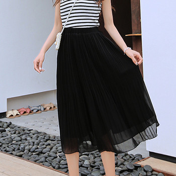 Fusta de dama actuala cu talie inalta in trei culori