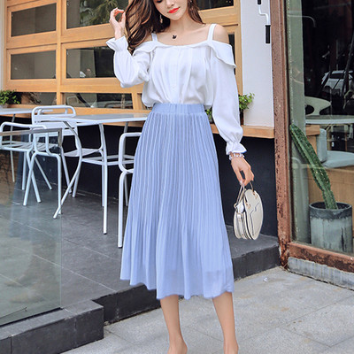 Fusta de dama actuala cu talie inalta in trei culori