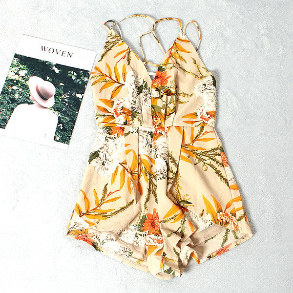 Γυναικεία ολόσωμη φόρμα με λεπτούς ιμάντες ώμου εξώπλατο