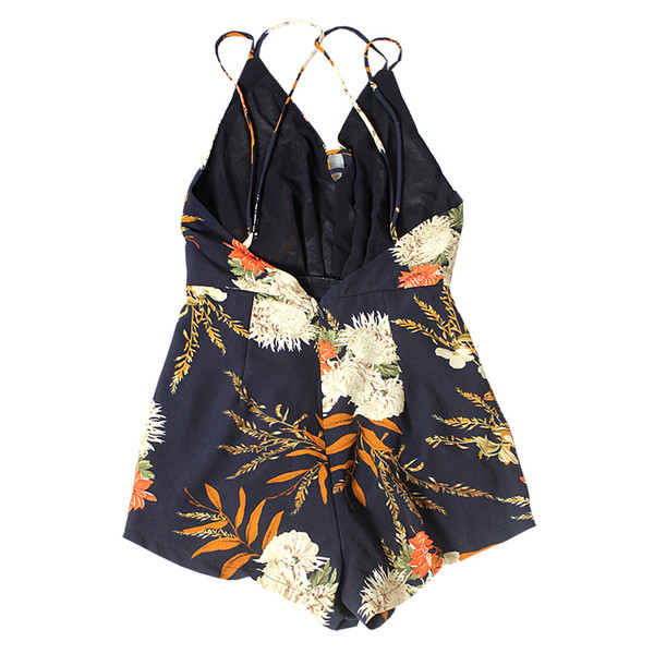 Γυναικεία ολόσωμη φόρμα με λεπτούς ιμάντες ώμου εξώπλατο