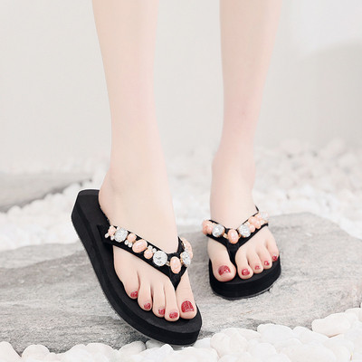 Papuci de damă peste degete cu pietre colorate