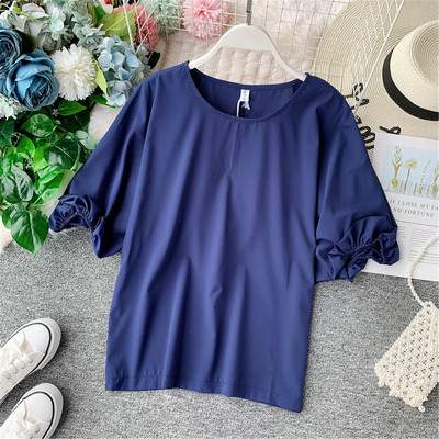 Bluza de dama eleganta model nou cu maneci scurte in mai multe culori