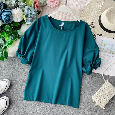 Bluza de dama eleganta model nou cu maneci scurte in mai multe culori