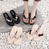 Papuci de damă peste degete cu element 3D