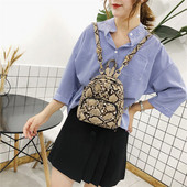 Rucsac mic de dama actual cu model animal in doua culori