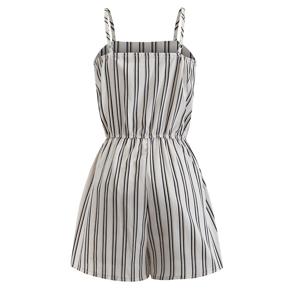 Γυναικείες  ολόσωμες φόρμες με λεπτά τιραντάκια  σε μαύρο και άσπρο χρώμα