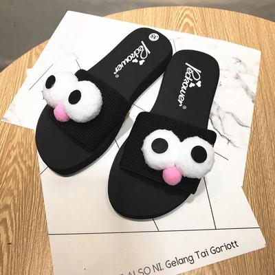 Papuci casual dama cu element 3D