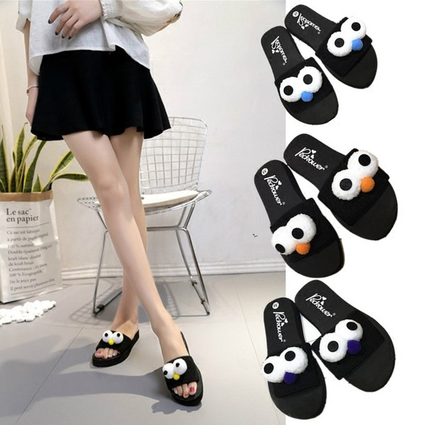 Papuci casual dama cu element 3D