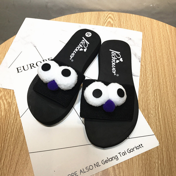 Papuci casual dama cu element 3D