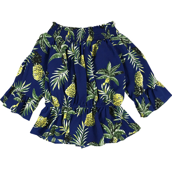 Bluza de dama de actualitate in doua culori cu motive florale