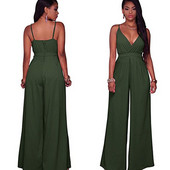 Salopeta de dama eleganta cu bretele si decolteu in V in mai multe culori