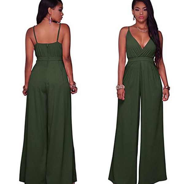 Salopeta de dama eleganta cu bretele si decolteu in V in mai multe culori