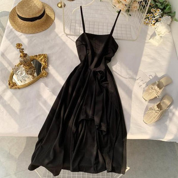 Rochie de dama cu bretele de culoare neagra