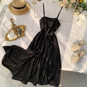 Rochie de dama cu bretele de culoare neagra