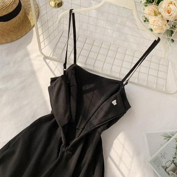 Rochie de dama cu bretele de culoare neagra