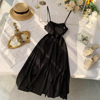 Rochie de dama cu bretele de culoare neagra