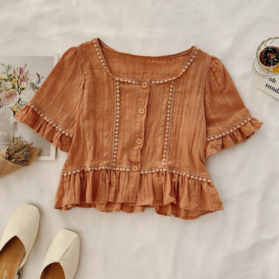 Cămașă de damă cu nasturi în două culori