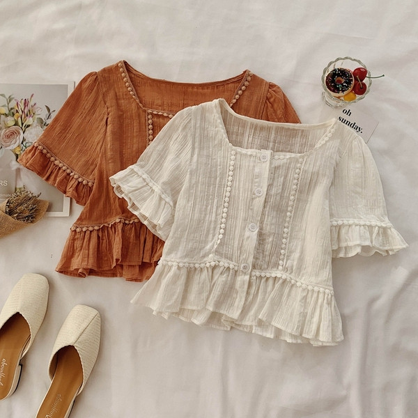 Cămașă de damă cu nasturi în două culori