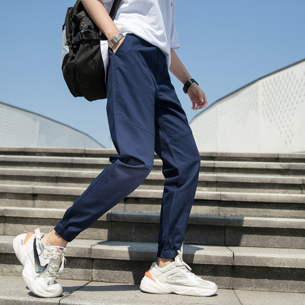 Pantaloni pentru bărbați de ultimă generație - în trei culori cu buzunare