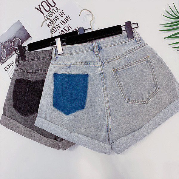 Blugi moderni de dama cu talie inalta in doua culori