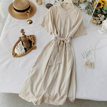 Rochie de dama cu decolteu O si maneci scurte