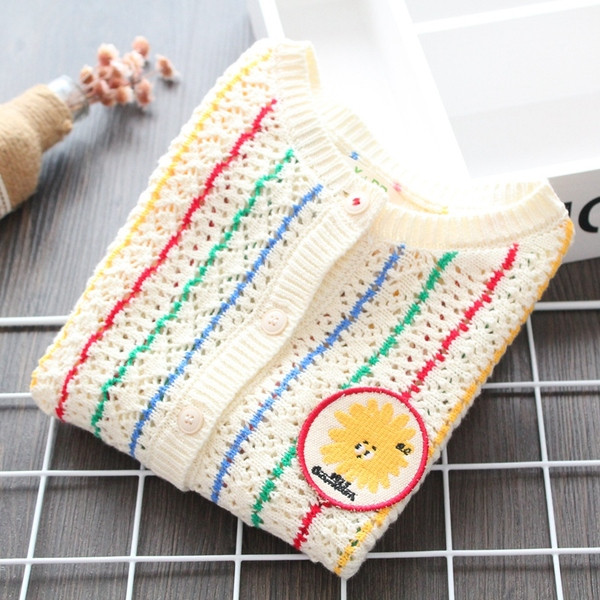 Vesta pentru copii model nou cu decolteu O si broderie pentru fete