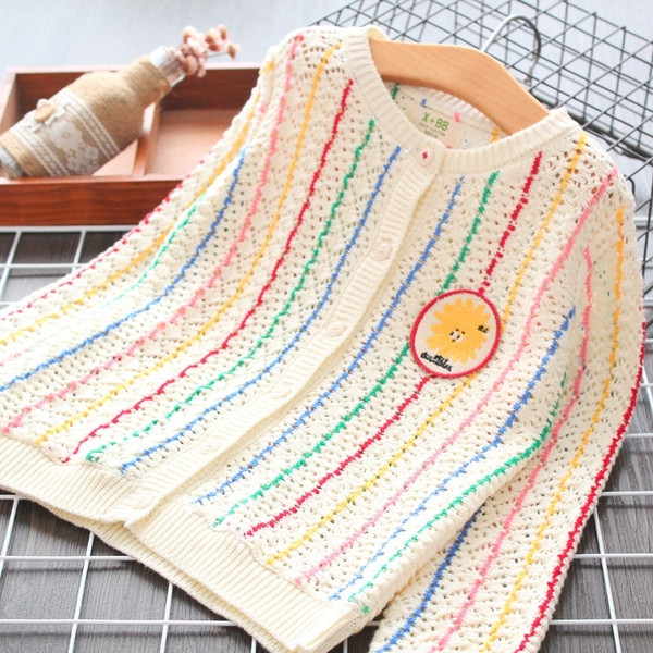 Vesta pentru copii model nou cu decolteu O si broderie pentru fete