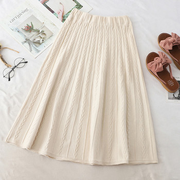 Model de fustă de damă modern croiat cu talie înaltă în mai multe culori