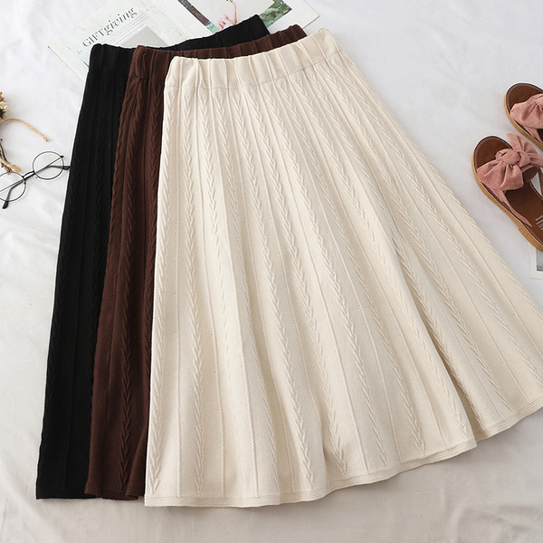 Model de fustă de damă modern croiat cu talie înaltă în mai multe culori
