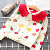 Vesta casual pentru copii pentru fete cu maneci lungi