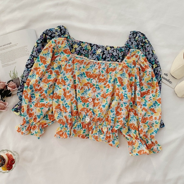 Bluza de dama cu nasturi in doua culori