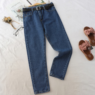 Blugi casual dama cu curea in mai multe culori