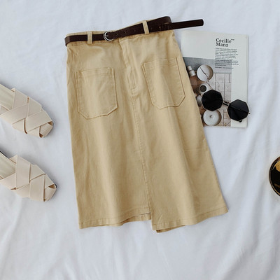 Fusta de dama cu buzunare in mai multe culori