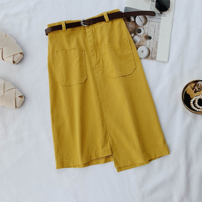 Fusta de dama cu buzunare in mai multe culori