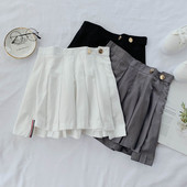 Fusta scurta plisata de dama in trei culori