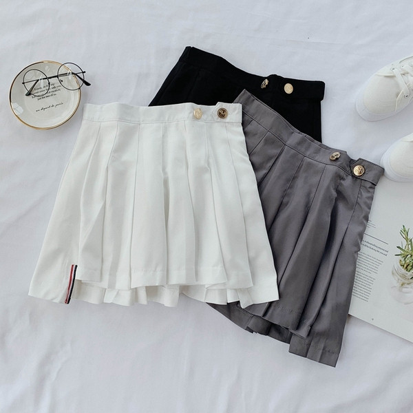 Fusta scurta plisata de dama in trei culori