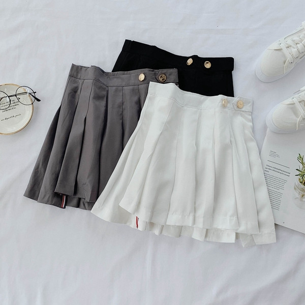 Fusta scurta plisata de dama in trei culori