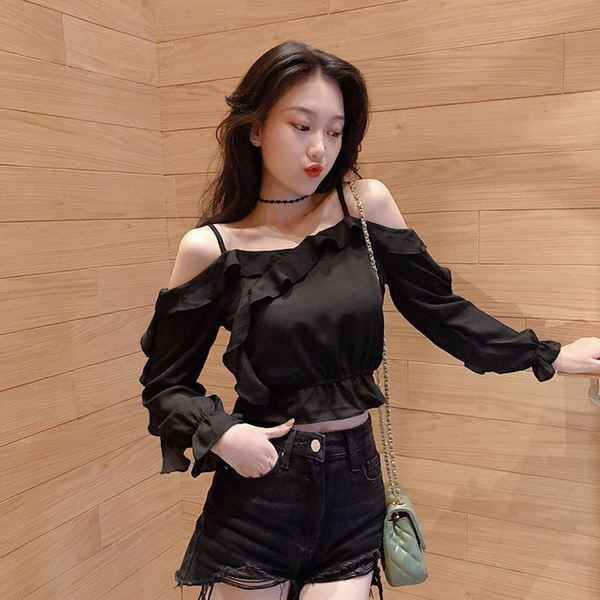 Bluza casual dama in doua culori - alb si negru