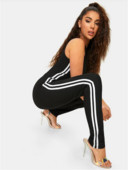 Salopeta de dama neagra cu margini