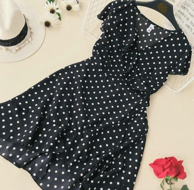 Rochie de dama moderna cu buline in mai multe culori