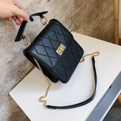 Geanta de dama cu inchidere metalica in patru culori